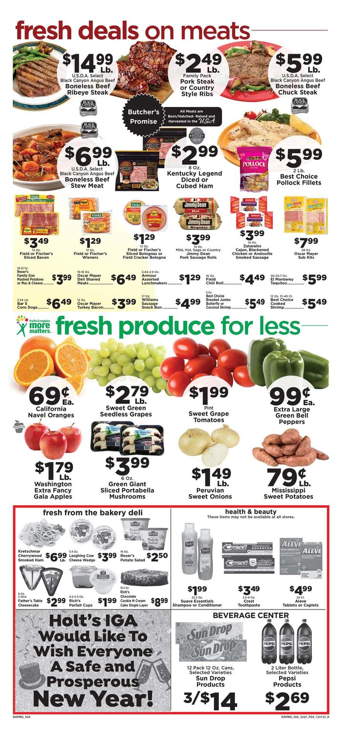 Holts IGA | Ad Specials